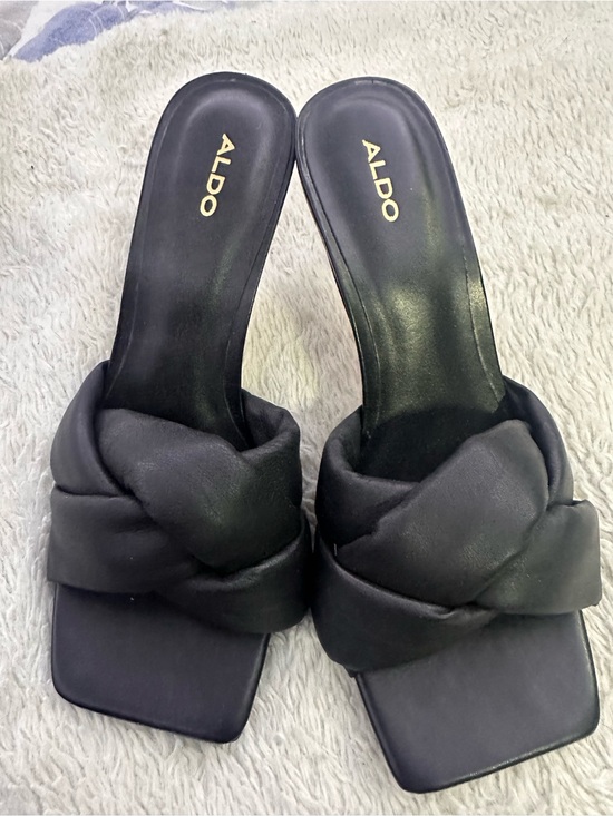 Aldo Shoes - ALDO Black Braided Slide Sandals - Women Size 6.5